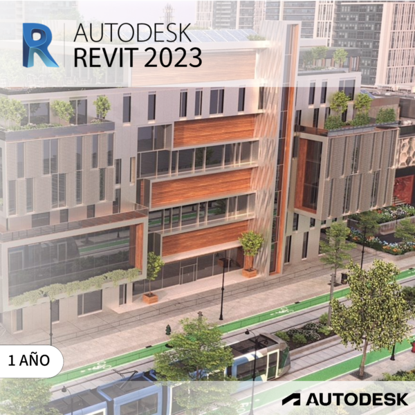 Autodesk Revit 2023 – Software profesional para modelado BIM y diseño arquitectónico.