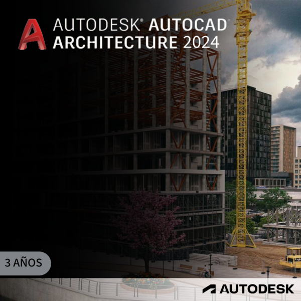 Autodesk AutoCAD Architecture 2024 – Software de diseño arquitectónico avanzado. Licencia 3 años.