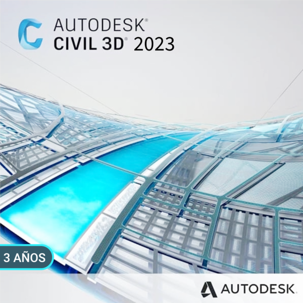 Autodesk Civil 3D 2023 – Software avanzado para el diseño y análisis de proyectos de ingeniería civil.