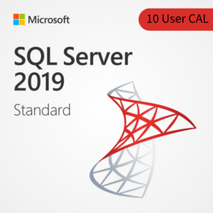 SQL Server 2019 Standard – 10 User CAL, licencia original.