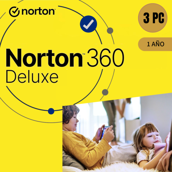 Norton Deluxe – Protección avanzada para 3 dispositivos. Licencia 1 año.